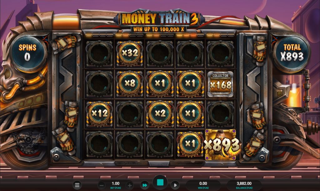 Interfaccia del gioco online Money Train 3 Interfaccia del gioco online Money Train 3