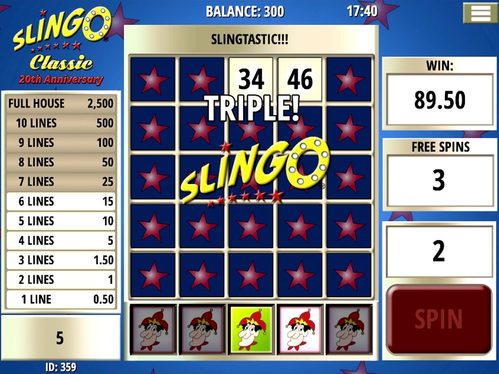 Spiel Slingo Spiel Slingo